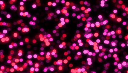 Fototapeta na wymiar Red pink bokeh particle light sparkles as decoration on the background