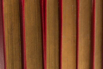 Old books isolated on white background.