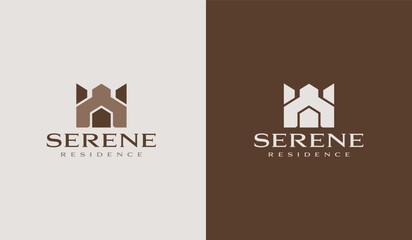 Building Residence Real Estate House Logo. Universal creative premium symbol. Vector sign icon logo template. Vector illustration