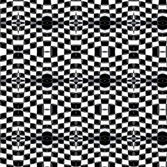 Black and white checkered pattern created
with Generative Al technology