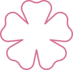 Fototapeta na wymiar Pink Japanese cherry blossoms vector icon.