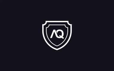 Shield symbol and royal luxury shield monogram. shield protection logo 