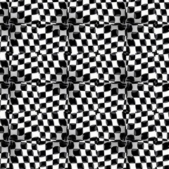 Black and white checkered pattern created
with Generative Al technology