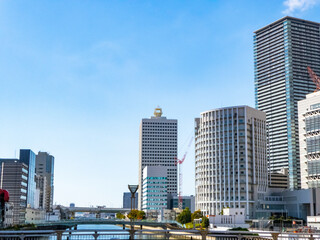 Fototapeta na wymiar 昼の大阪府大阪市北区中之島の風景