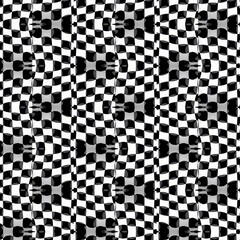 Black and white checkered pattern created
with Generative Al technology