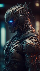 Fighting futuristic robot and its structure