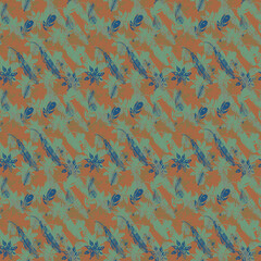 Abstract Boho Halftone Grunge Pattern