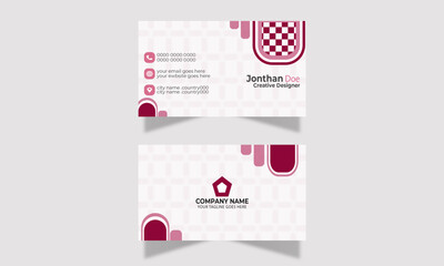Naklejka premium Digital Business color card templet simple modern olygonared Stationery simple modern reativetemplate design form olygonared Stationery Two Minimalist fcleanbranding information 