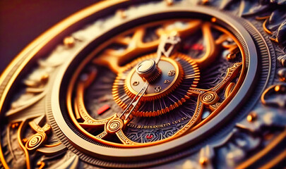 A world of gears, cogs, and clock faces