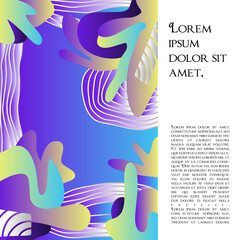 Fototapeta na wymiar Maximalism Abstract Design Tamplate Layout Page