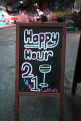 Happy Hour Sign