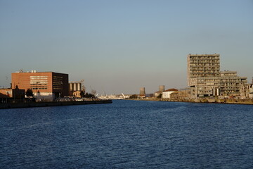 view of Ravenna dock, Italy