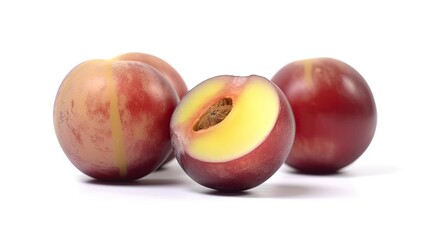 Obraz premium Camu camu fruit isolated on white background created with generative AI technology