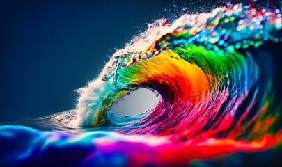 A beautiful and dynamic wave of colors, reflecting the diversity and vibrancy of life
