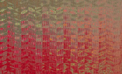 Digital abstract graphic artwork. Vibrant glitch texture. Artwork with deconstructed shapes and graphics elements.