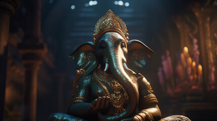 Fototapeta premium Hindu God Ganesha - Remover of obstacles