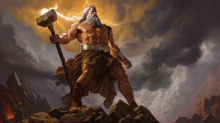 Greek God Hephaestus - God of fire and metalworking