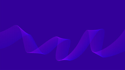 Abstract Background Purple violet wave lines Flowing waves design Abstract digital equalizer sound wave Flow. Line Vector illustration for tech futuristic innovation concept background Graphic design