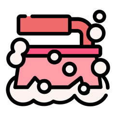 toilet brush hygiene icon