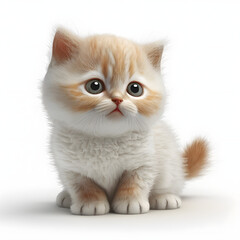 Obraz premium Cute and Comical 3D Kitten Illustrations with Impeccable Detail 
