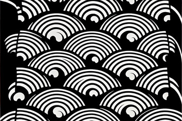 black and white seamless pattern