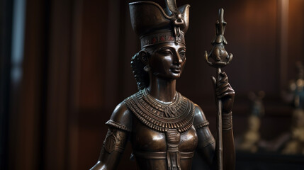 Fototapeta na wymiar Egyptian Goddess Isis - Goddess of magic and fertility