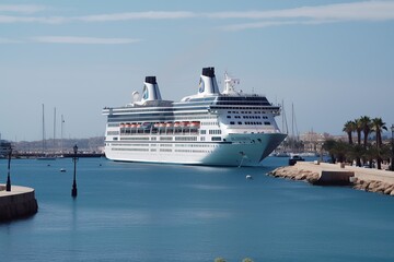 Kreuzfahrtschiff im Hafen von Palma