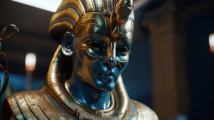 Fototapeta na wymiar Egyptian God Osiris - God of the afterlife