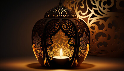 Fototapeta premium oriental candle background