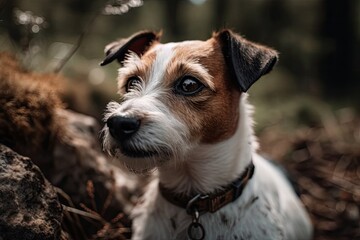 Jack russell terrier is a small model dog. Generative AI