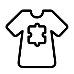 tshirt line icon