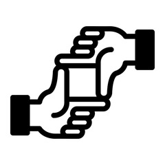 hand gradient icon