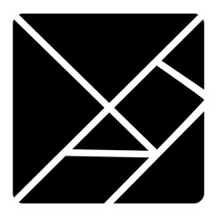 tangram gradient icon