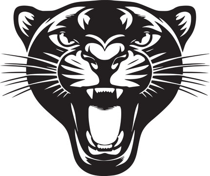 Panther head Vector Illustration, SVG