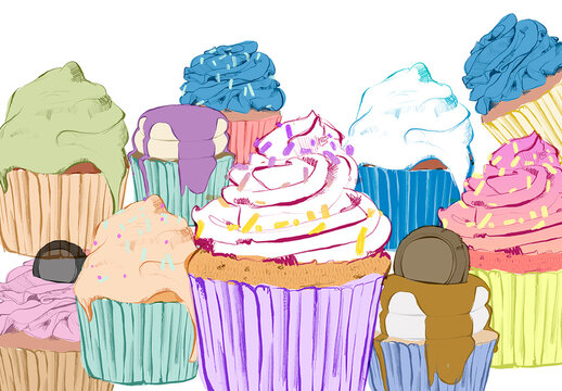 Customizable Muffins Pastry