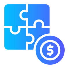 problem solving gradient icon