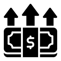 profit glyph icon