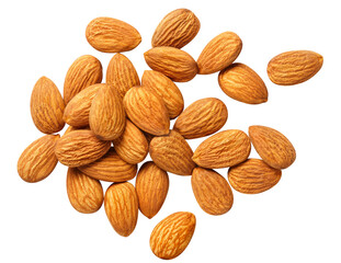 Delicious almonds cut out