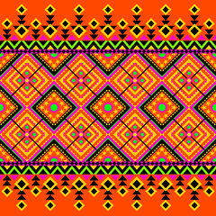 color full seamless  pattern with geometric 