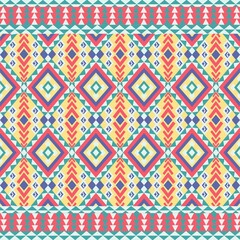 color full seamless  pattern with geometric 