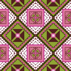 color full seamless  pattern with geometric 