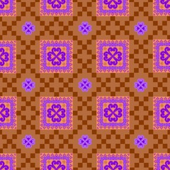 color full seamless  pattern with geometric 