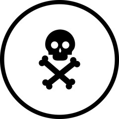 Warning Sign Poison Flat Icon