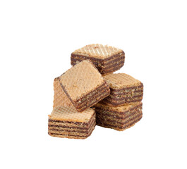 sweet wafer cream with chocolate on  transparent png
