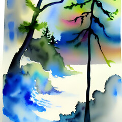 heaven Sky tree Nature Landscapes, Wallpaper Colorful