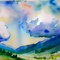 Obraz na płótnie Canvas heaven Sky tree Nature Landscapes, Wallpaper Colorful