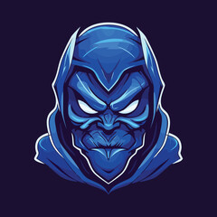 blue devil logo vector