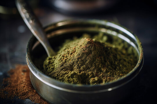 cannabis kief, crushed trichome hash Generative AI