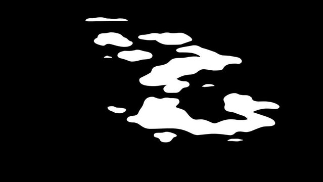 4k video animation fx of the smoke that is exhaled while smoking a cigarette and dissipates through the air