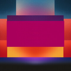 Background of bright rectangles of red and blue shades